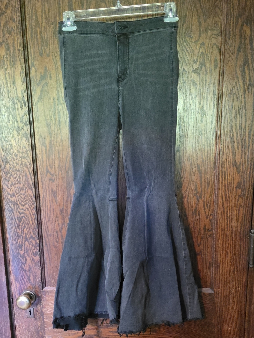 We The Free Black Flare Wide Leg Jeans
